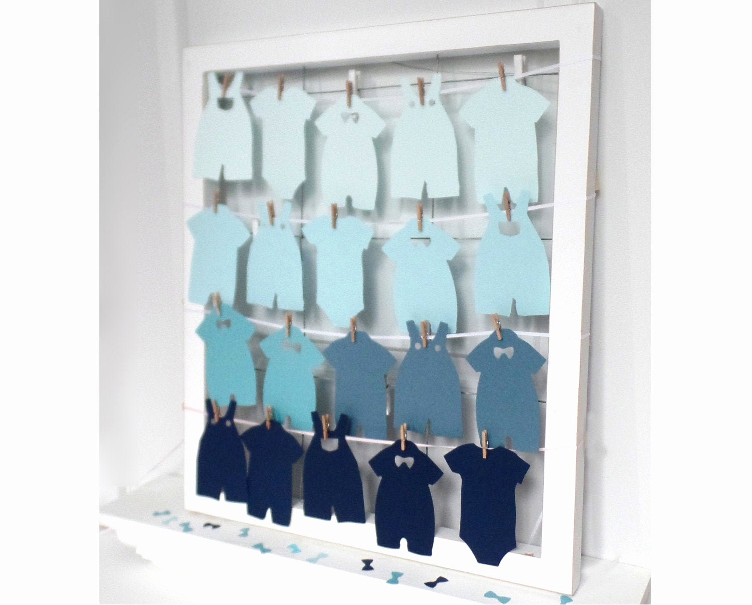 Onesie Paper Cut Out Fresh Baby Shower Esie Paper Cutouts Outfit Clothes Line