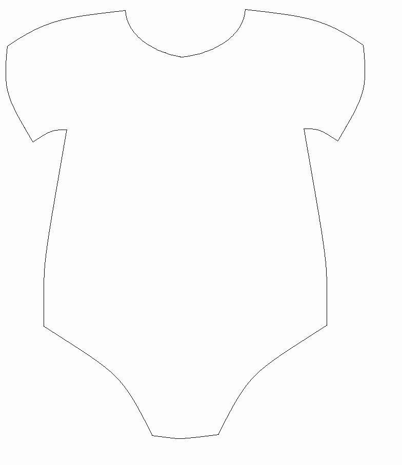 Onesies Template Printable Free Lovely Free Baby Esie Cut Out Template