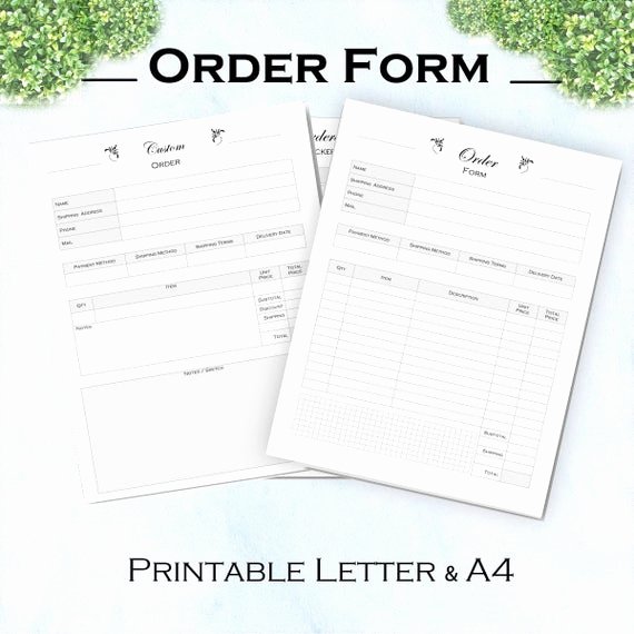 Order forms for Small Business Beautiful Printable order form and order Tracker for Small Business