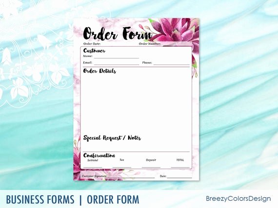 Order forms for Small Business Elegant Craft Show order form Printable Small Business Templates