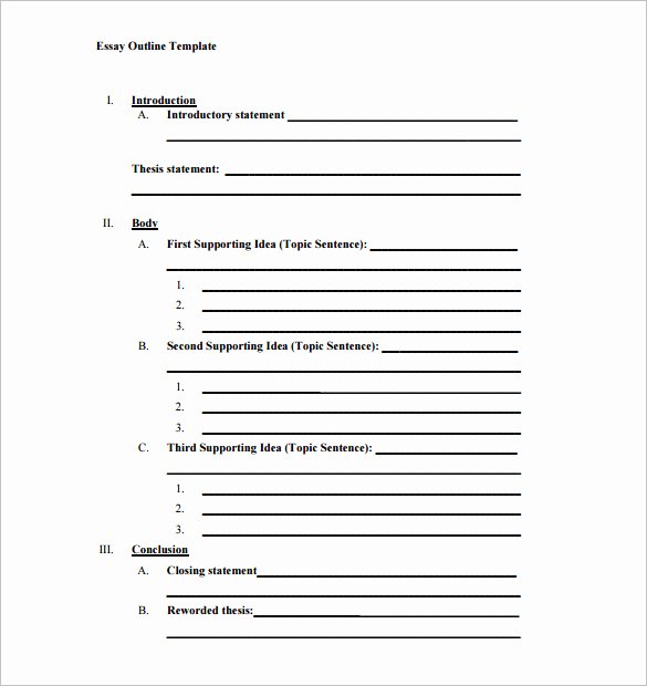 Outline format for Essay Best Of 21 Outline Templates Pdf Doc