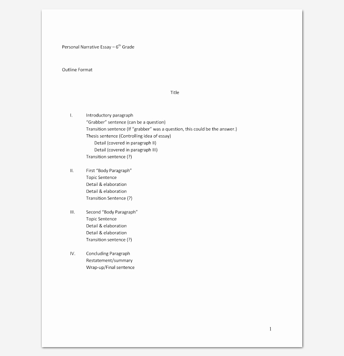Outline format for Essay New 30 Essay Outline Templates Free Samples Examples and
