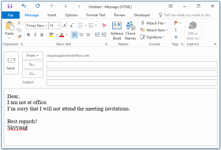 Outlook Meeting Invite Template Unique How to Automatically Decline Meeting Invites From Specific