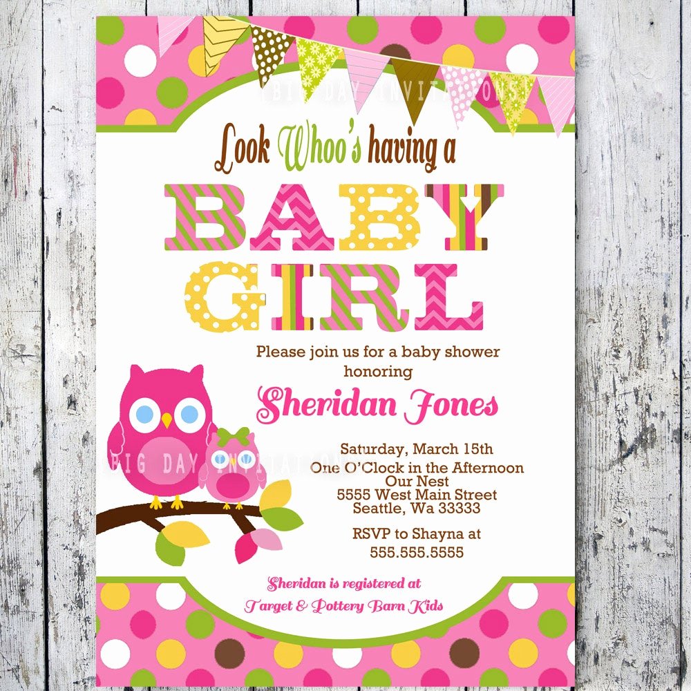 Owl Template for Baby Shower New Owl Baby Shower Invitations Baby Shower by Bigdayinvitations