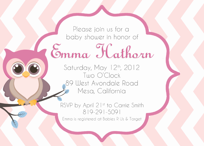 Owl Template for Baby Shower Unique Baby Owl Invitations Clipart Clipart Suggest