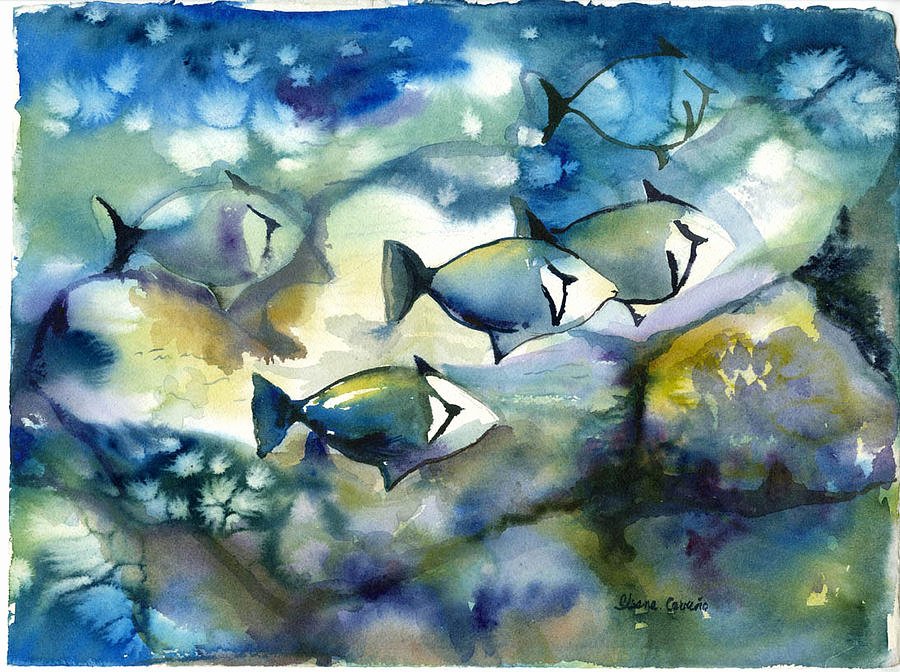 Paintings Of Fish Underwater Lovely Underwater Fish by Ileana Carreno
