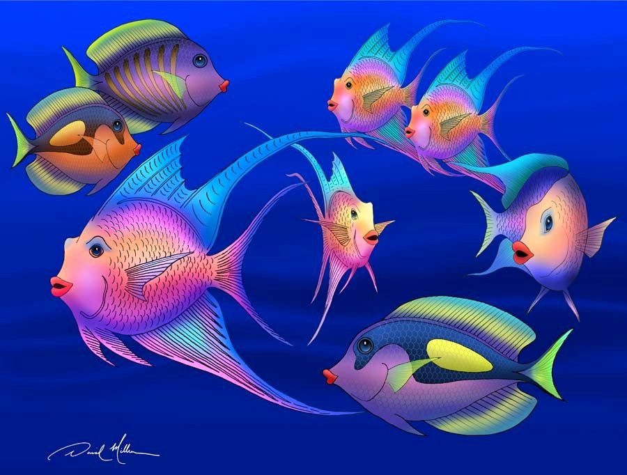 Paintings Of Fish Underwater Unique Fish Paintings Abstract Google Search