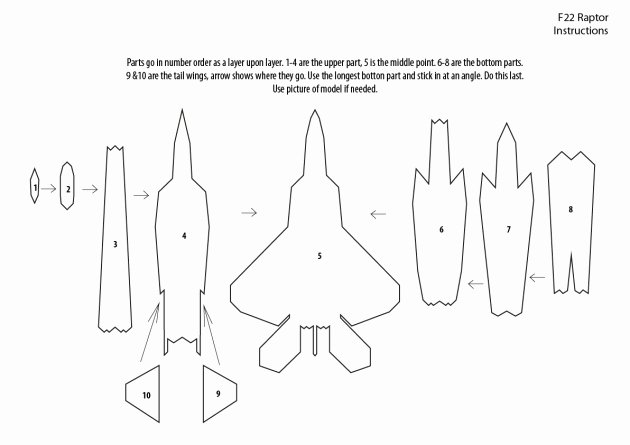 Paper Airplane Template Unique Pdf Paper Airplane Templates F 15 Plans Diy Free Homemade