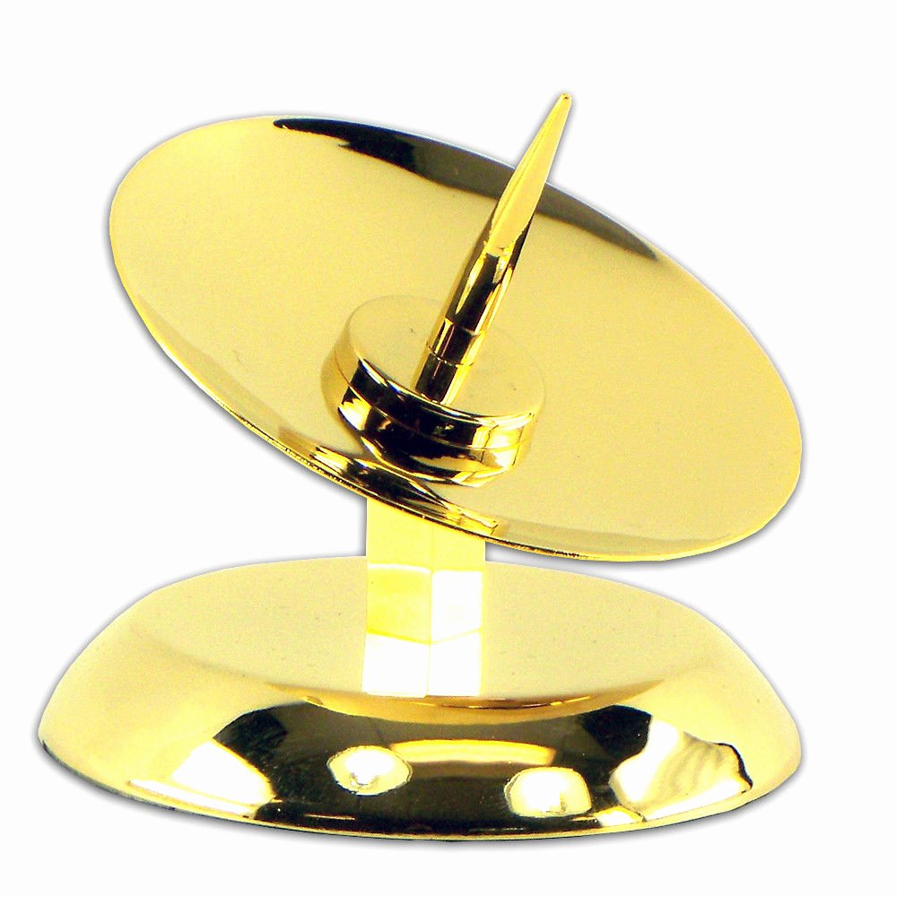 Paper Clip Holder Magnetic Elegant Gold Plated Brass Satellite Dish Magnetic Paper Clip