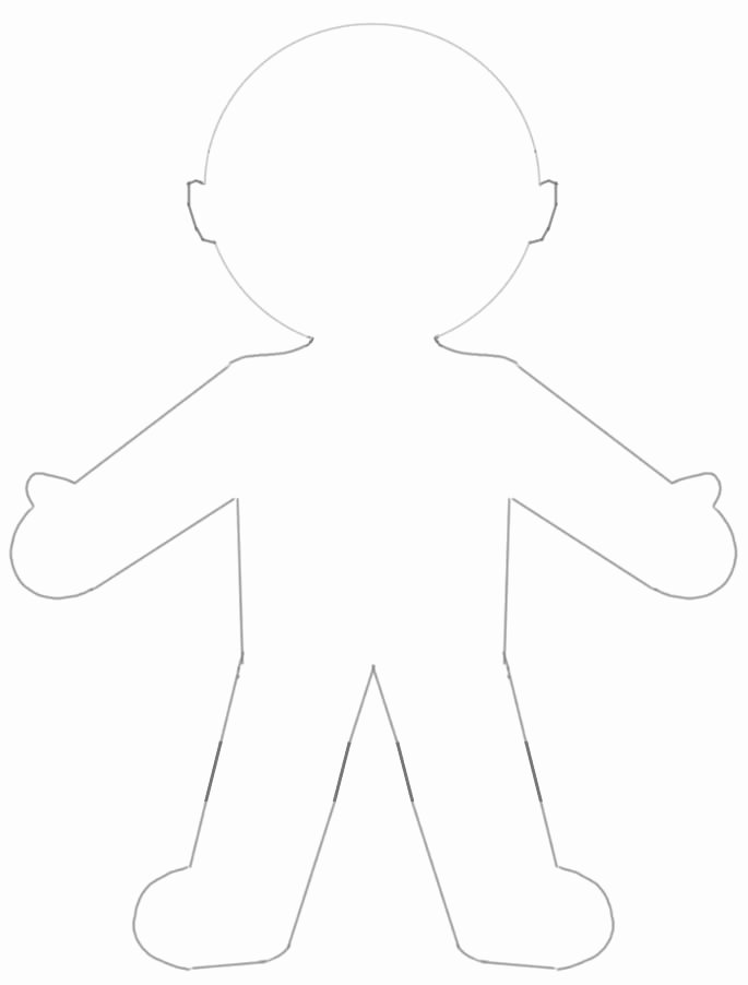 Paper Doll Cut Outs Fresh Blank Paper Doll Template