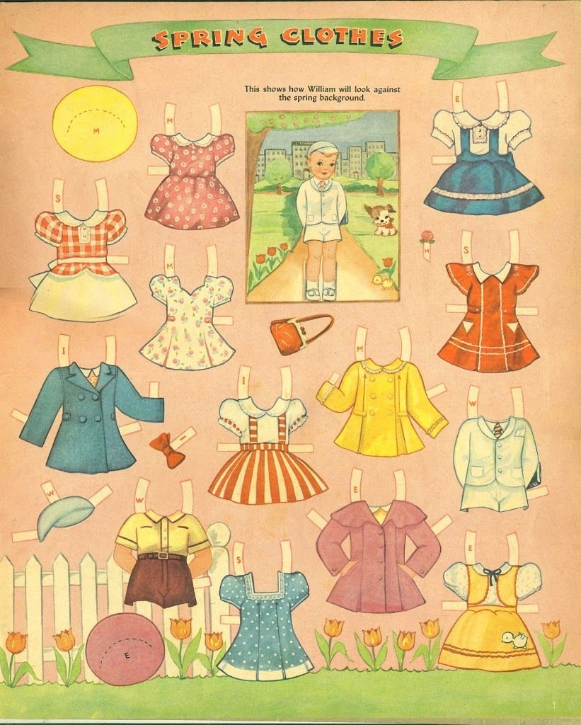 Paper Doll Cut Outs Lovely Picture Cutouts Paper Doll Spring