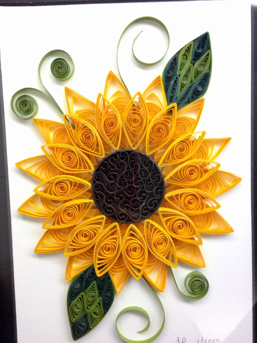 Paper Quilling Patterns Free New Quilled Sunflower My Quilling Projects