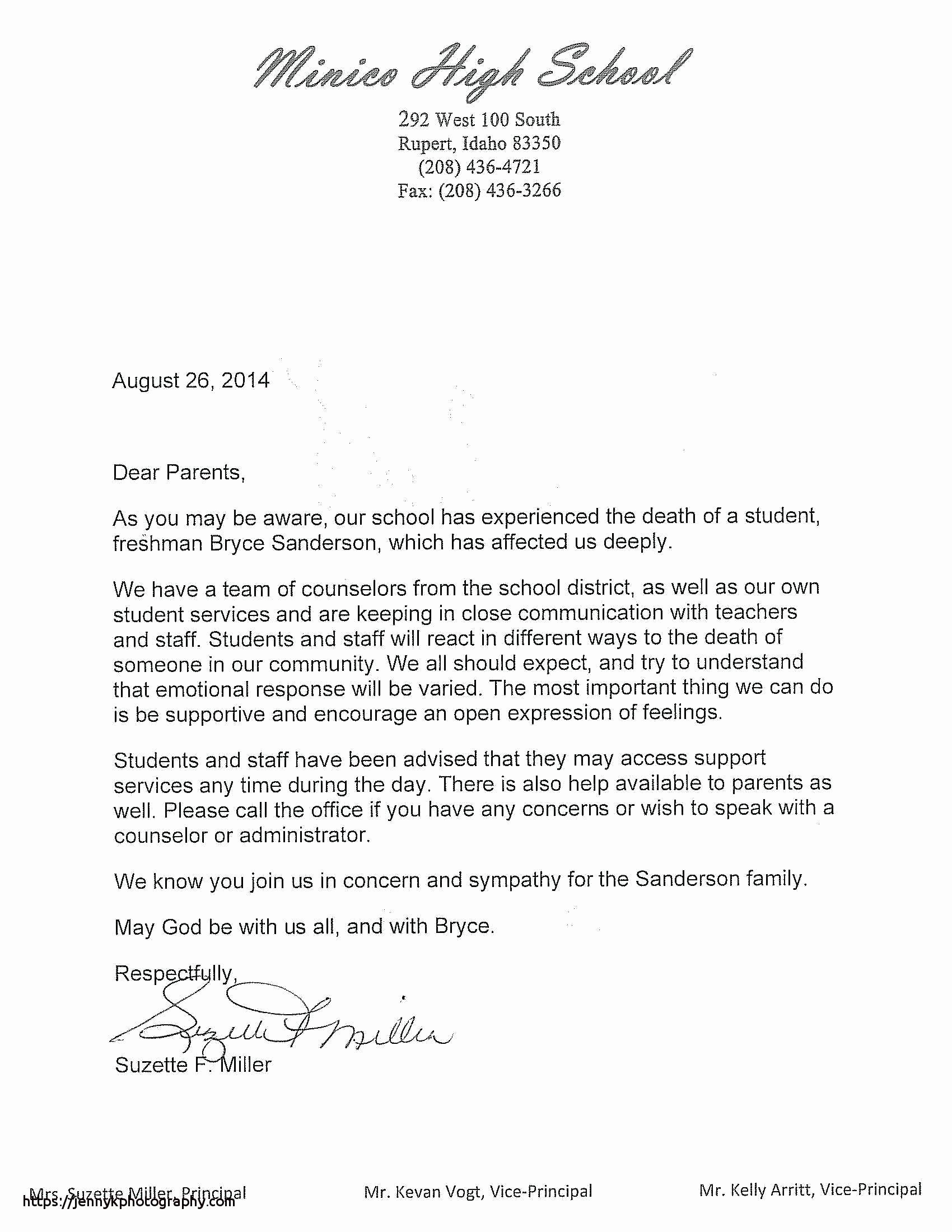 Parent Letter From Teacher Template Best Of 15 Behavior Letter to Parents From Teacher Template