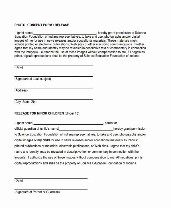 Parental Consent forms Template Unique Free 41 Consent form In Templates