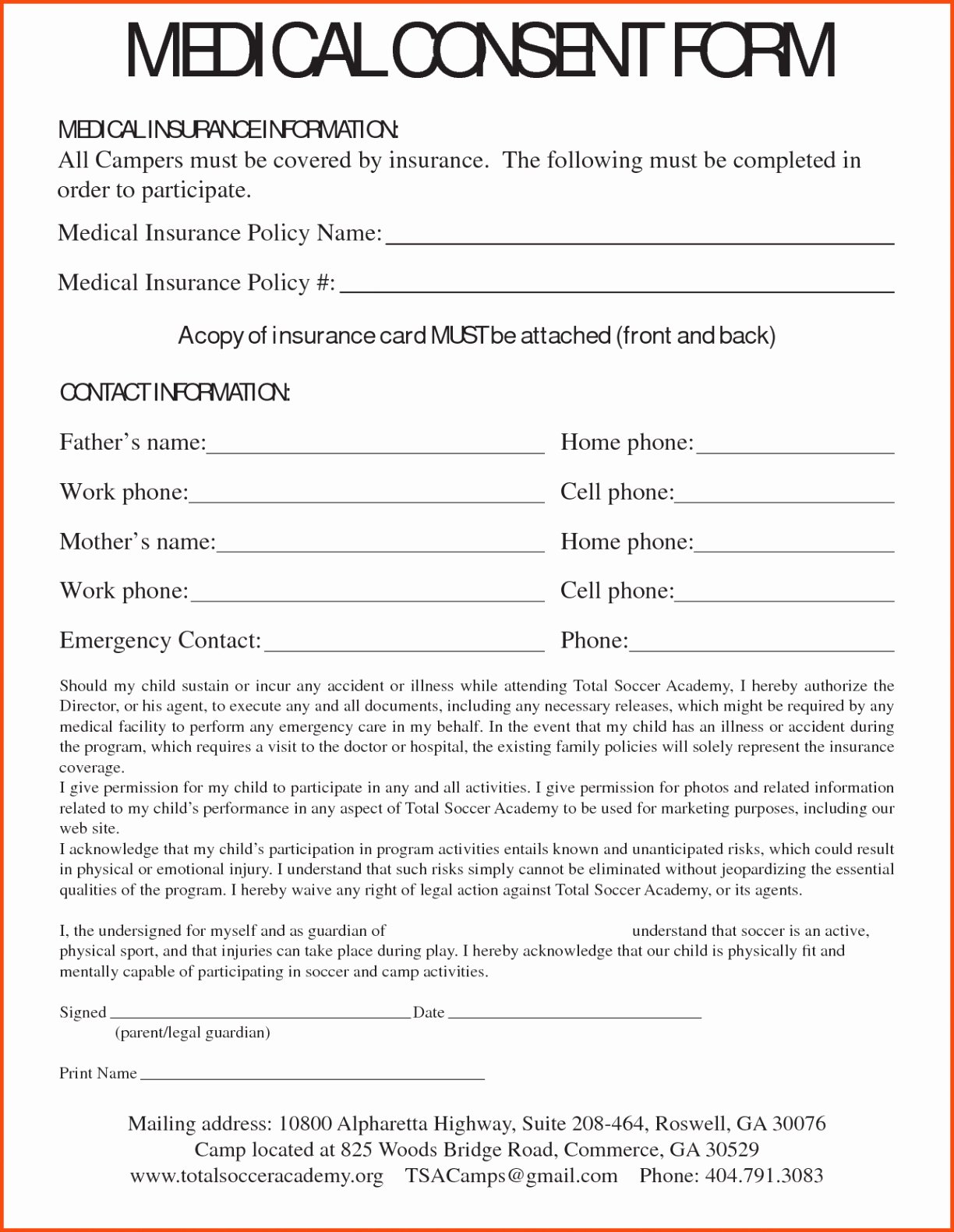 Parents Consent form Template Inspirational Medical Consent Letter for Grandparents Template