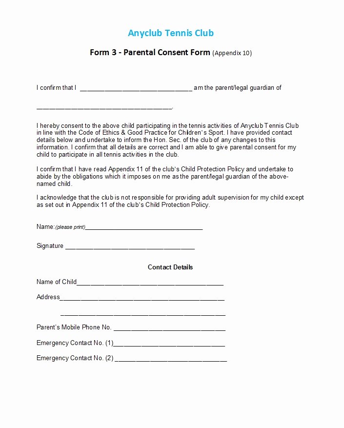 Parents Consent form Template Lovely 50 Printable Parental Consent form &amp; Templates Template Lab