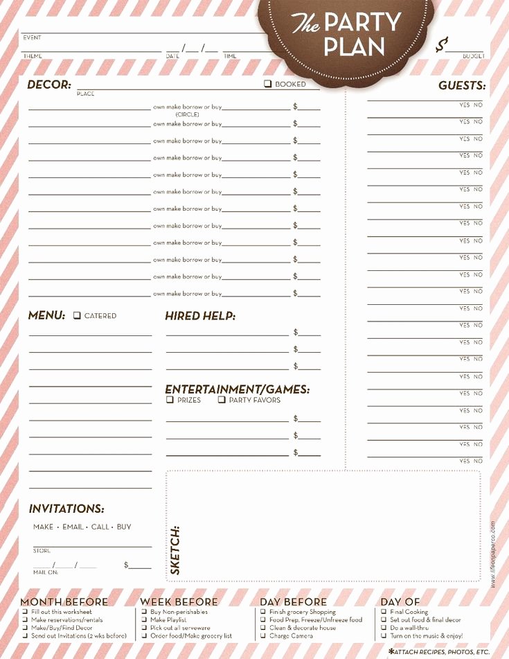 Party Planning Checklist Printable Best Of Pinterest • the World’s Catalog Of Ideas