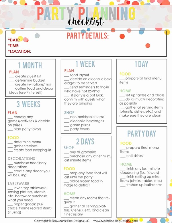 Party Planning Checklist Printable Inspirational 25 Best Party Planning Checklist Ideas On Pinterest