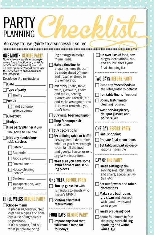 Party Planning Checklist Printable Lovely 25 Best Ideas About Party Planning Checklist On Pinterest