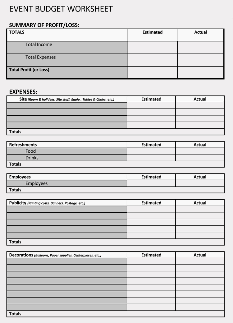 Party Planning Template Excel Awesome Free event Bud and Cost Planning Templates Excel