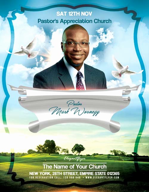 Pastor Appreciation Day Program Template Awesome Pastors Appreciation Church Free Flyer Template Download Psd