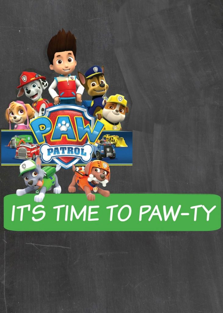 Paw Patrol Invitation Template Free New Paw Patrol Digital Invitation Blank
