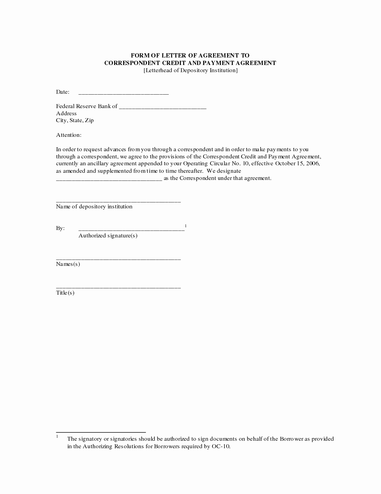 Pay Off Letter Sample Fresh Agreement Letter Free Printable Documents