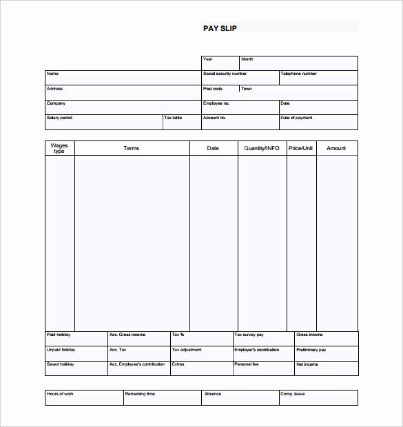 Pdf Pay Stub Template Free Best Of 24 Pay Stub Templates Samples Examples &amp; formats