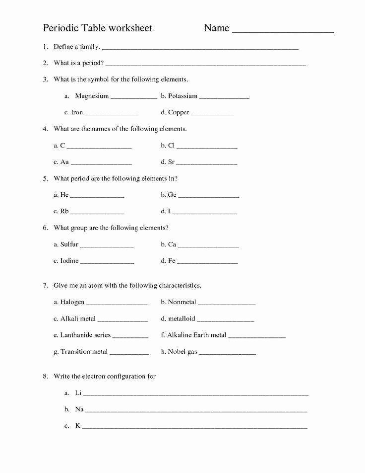 Periodic Table Practice Worksheet Lovely Periodic Trends Worksheet 32 Unit 3 Answers Breadandhearth
