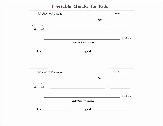 Personal Check Template New Big Cheque Template