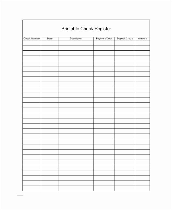 Personal Check Template New Sample Checkbook Register 9 Examples In Pdf Word Excel