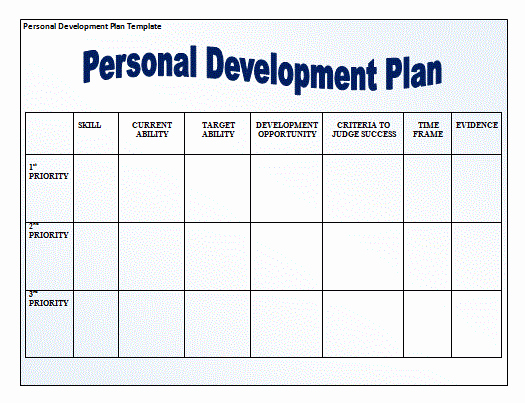 Personal Development Plan Sample Elegant 11 Personal Development Plan Templates