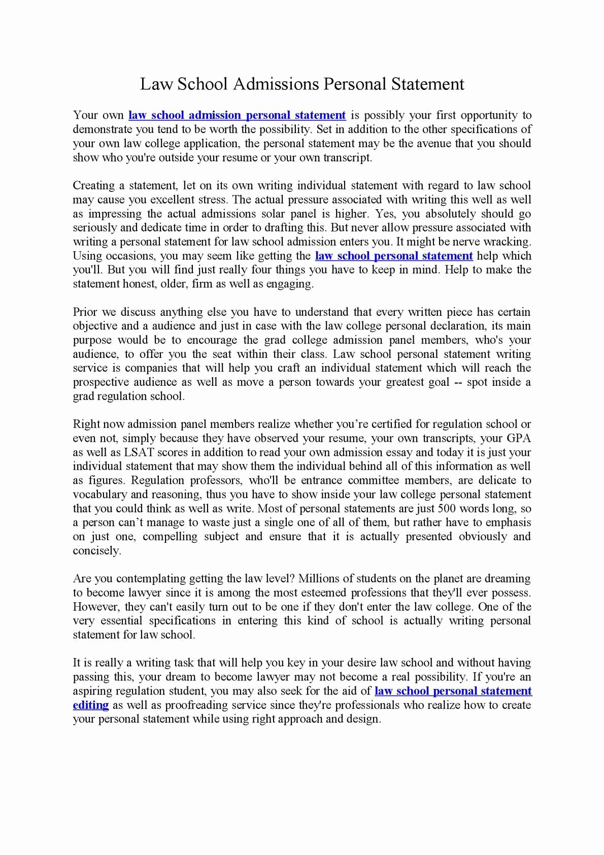 30 Personal Statement For School Example Document Template