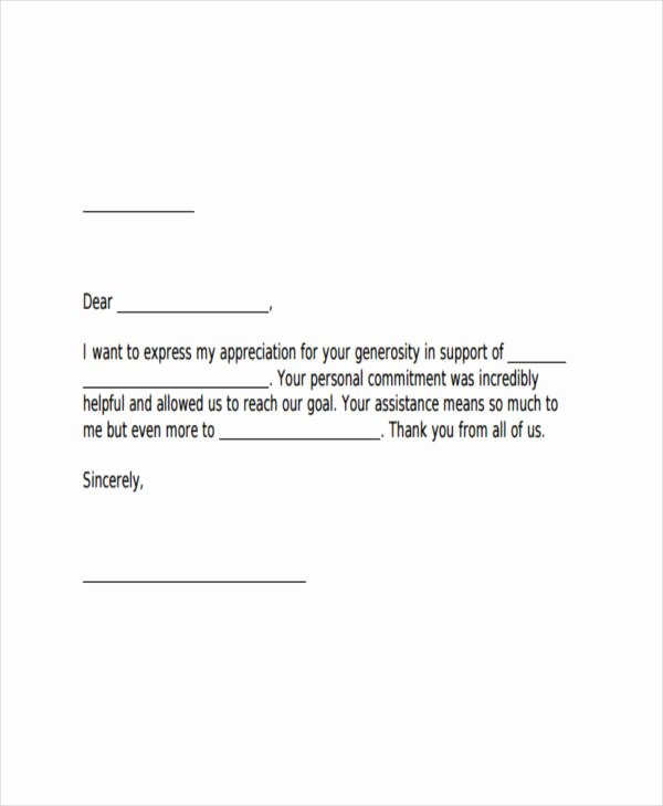 Personal Thank You Note Sample New Free 42 Thank You Note Examples In Pdf Doc
