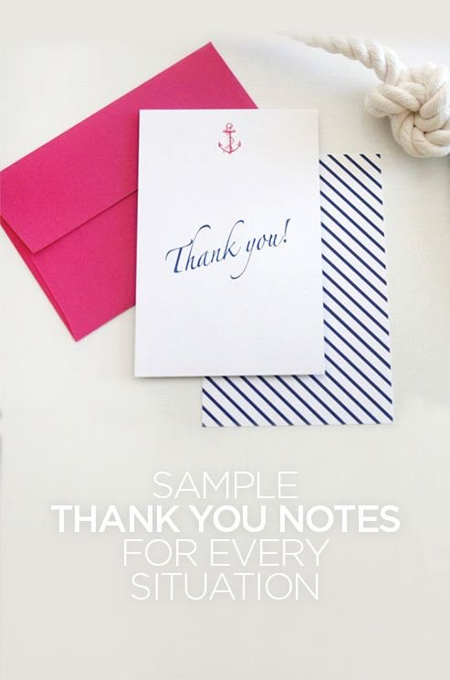 Personal Thank You Notes Sample New 1000 Ideas About Sample Thank You Notes On Pinterest