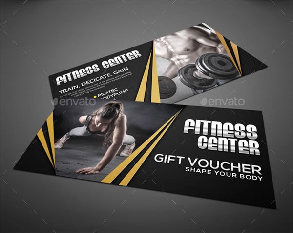 Personal Training Gift Certificate Template Beautiful 17 Gym Gift Voucher Templates Free Shop Vector