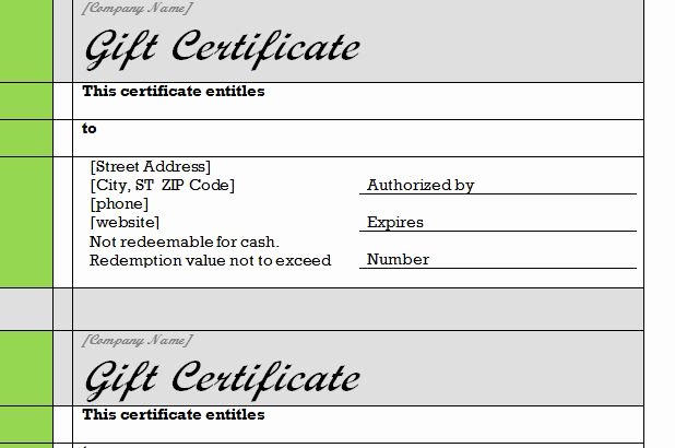 Personal Training Gift Certificate Template Best Of Gift Certificate Template Word
