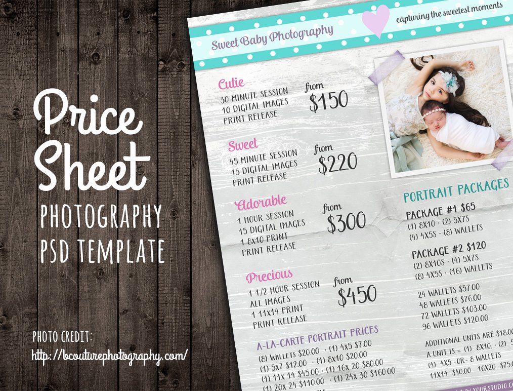 Photography Price List Template Free Best Of Modern Graphy Price List Template Deals
