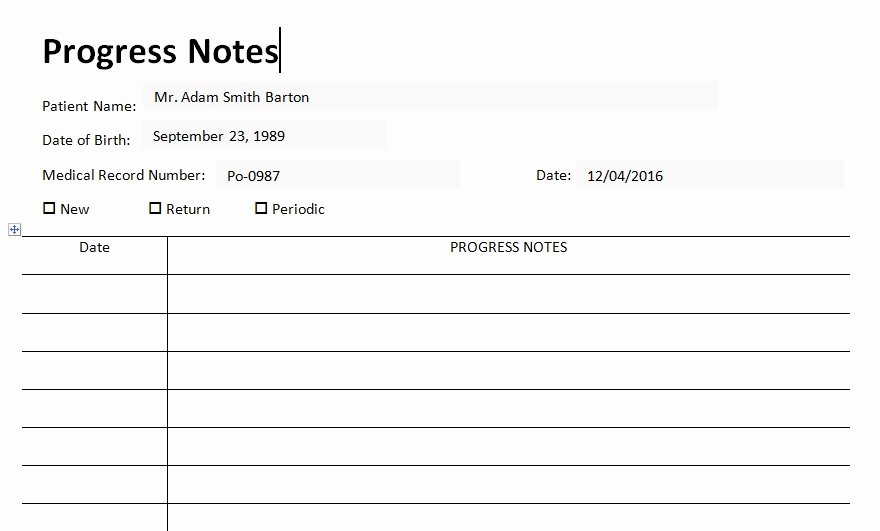 Physician Progress Note Template Unique Patient Medical Progress Notes Template Word Excel Tmp