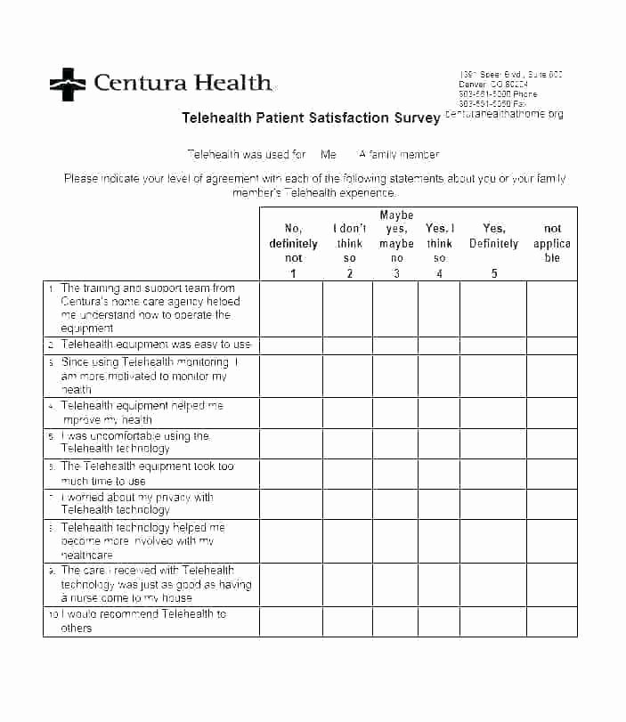 Physician Satisfaction Survey Questions Beautiful Patient Satisfaction Survey Template