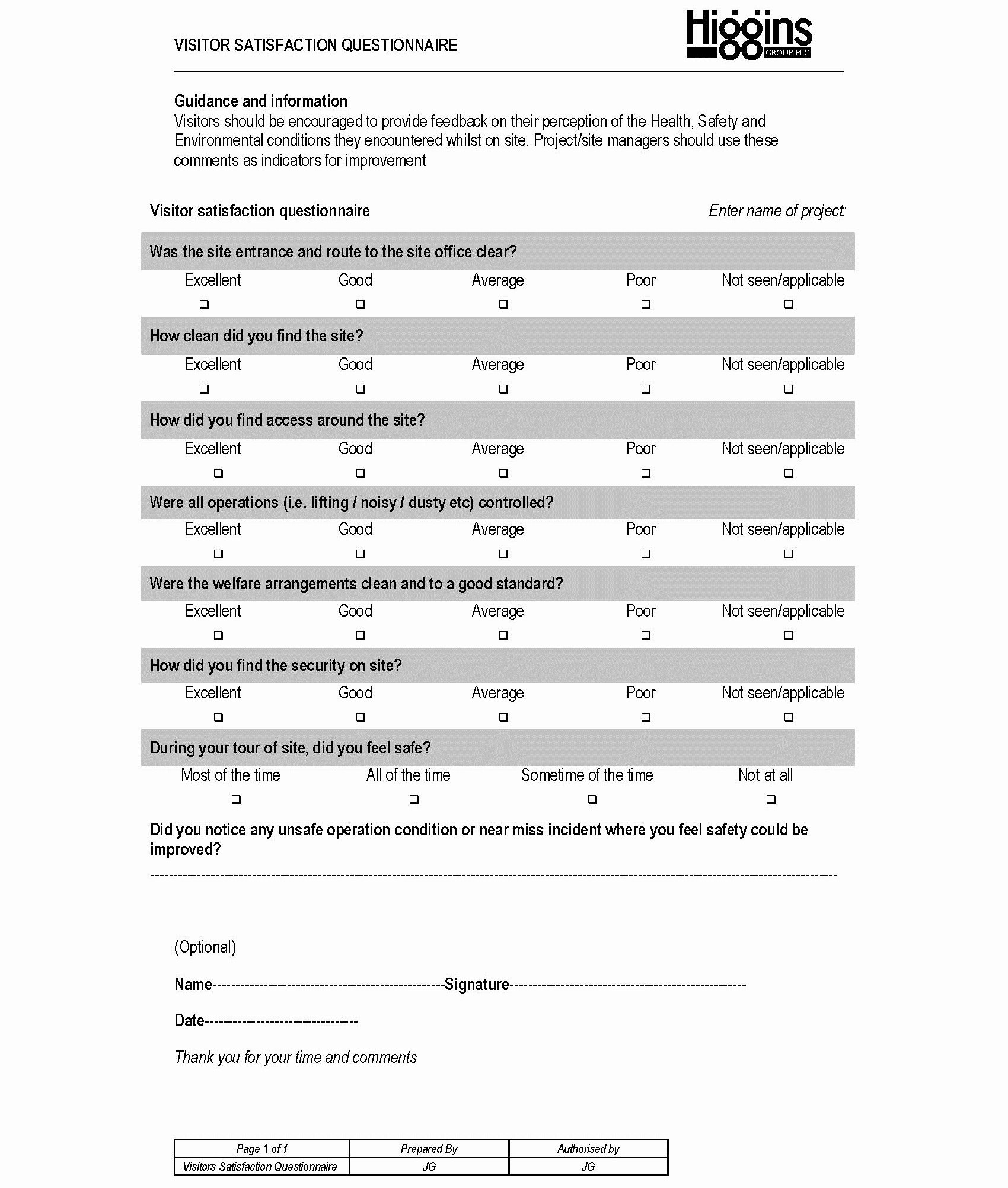 Physician Satisfaction Survey Questions Unique Visitor Satisfaction Questionnaire Best Practice Hub