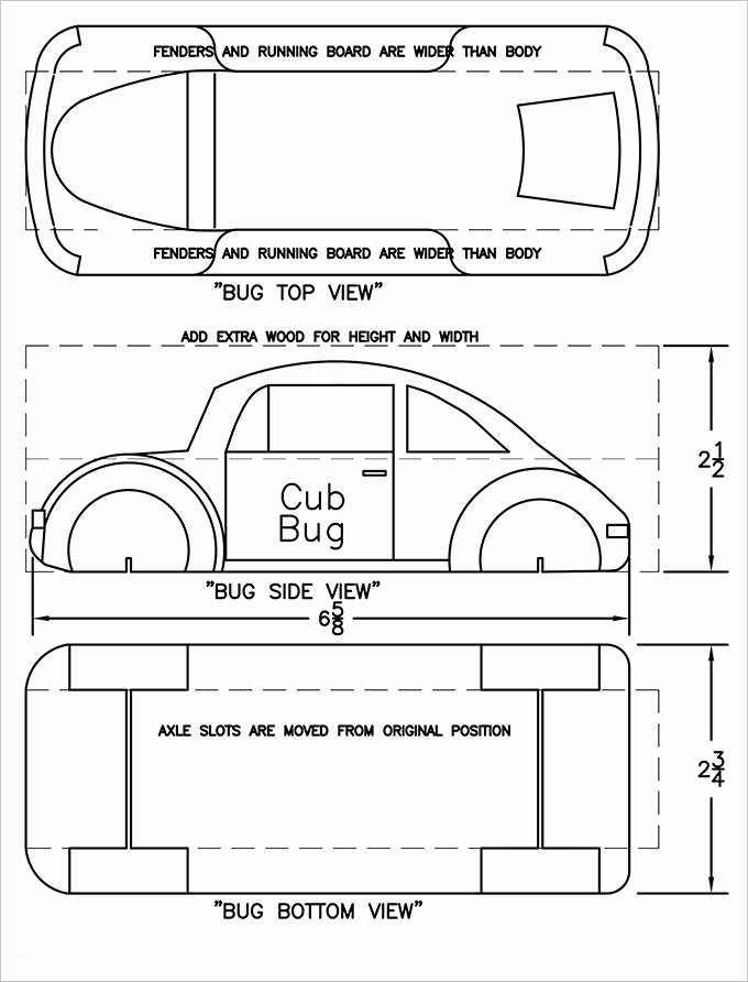 Pine Derby Car Templates Unique 27 Awesome Pinewood Derby Templates – Free Sample