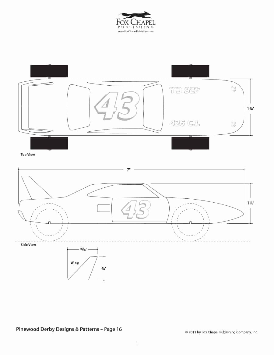 Pinewood Derby Car Templates Lovely 39 Awesome Pinewood Derby Car Designs &amp; Templates