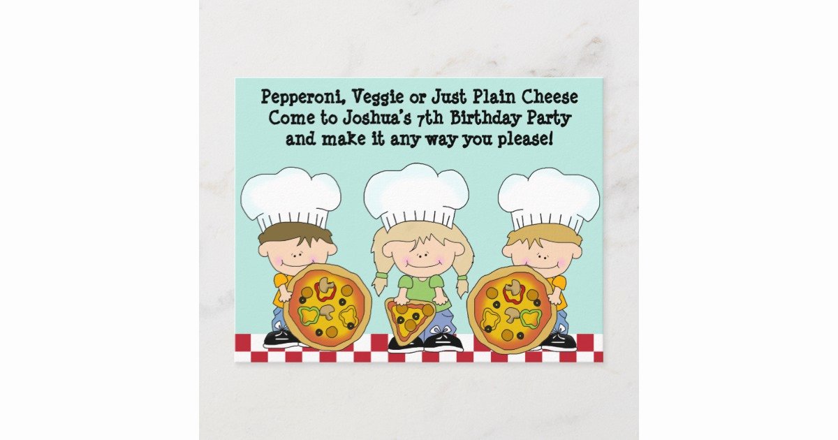 Pizza Party Invitation Template Word Beautiful Make Your Own Pizza Birthday Party Invite