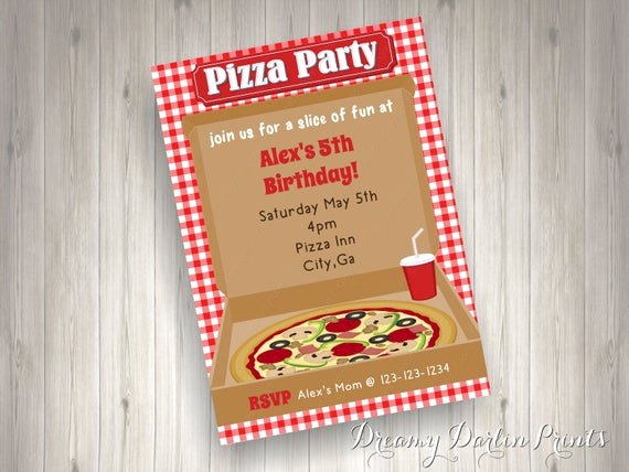Pizza Party Invites Free Printable Elegant Printable Pizza Party Invitation Pizza Box Invite Pdf Jpg
