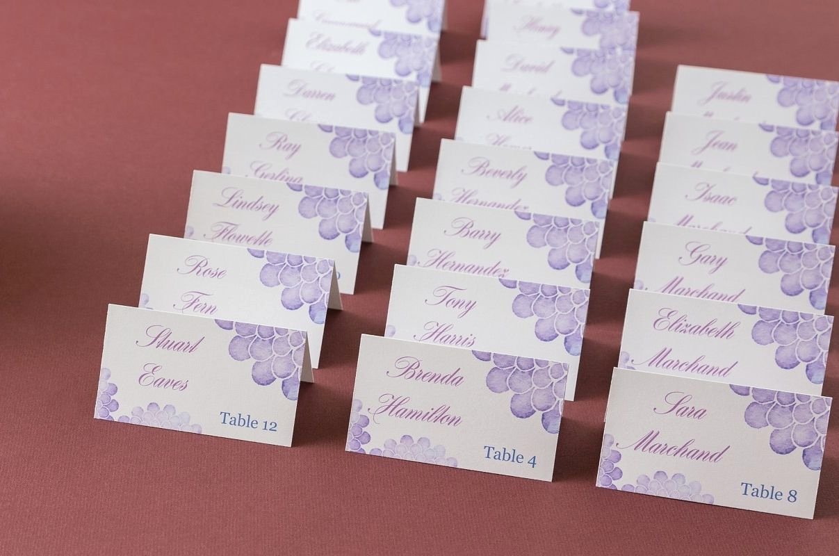 Place Card Templates Free Elegant these Pretty Purple Place Cards are so Easy to Do Yourself