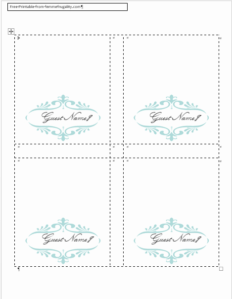 Place Cards Template Free Beautiful How to Make Your Own Place Cards for Free with Word and