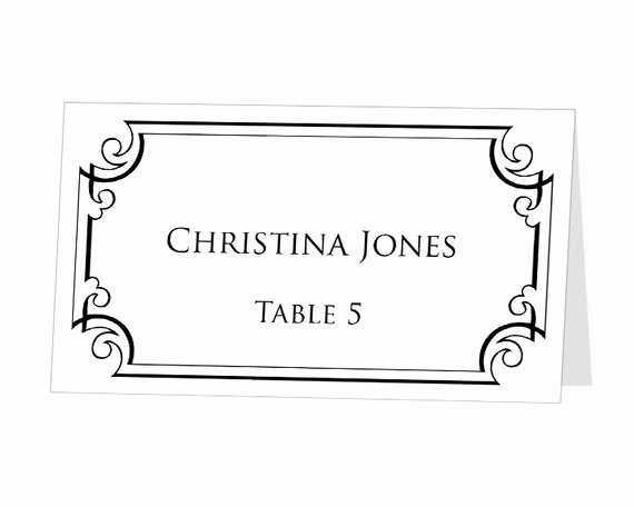 Placement Card Templates Free Best Of Items Similar to Instant Download Print at Home Place