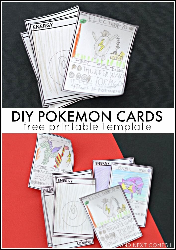 Pokemon Birthday Card Template Best Of Diy Pokemon Cards Free Printable Template In 2019