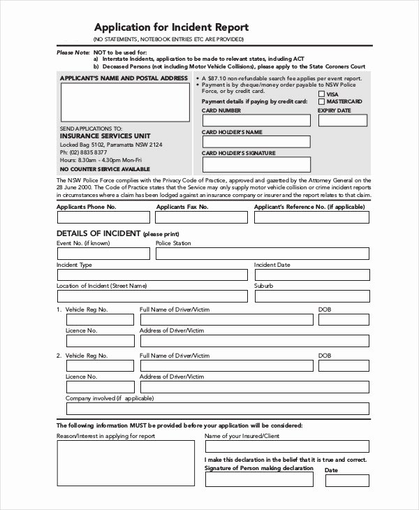 Police Arrest Report Template Best Of Free 10 Police Report Examples &amp; Sample In Pdf